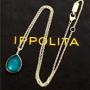 IPPOLITA Blue Teardrop Silver Necklace